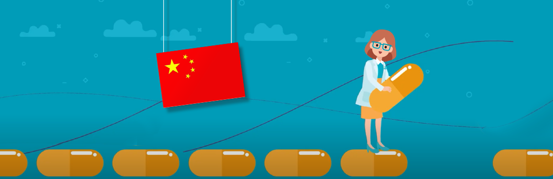 Resi mit Flagge China